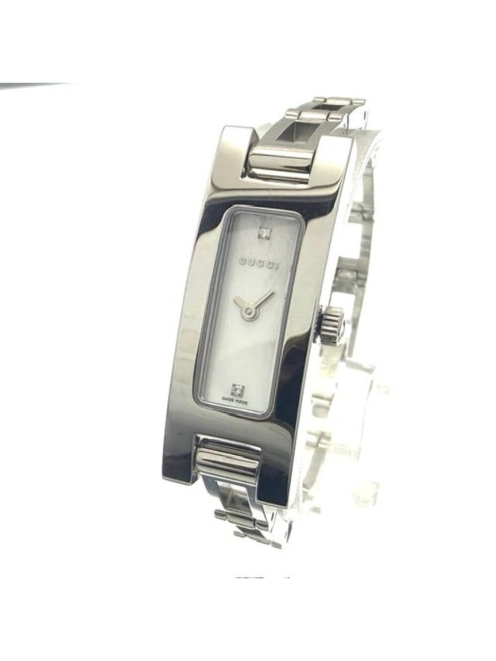 Gucci Watch SS White Shell Dial Quartz MN